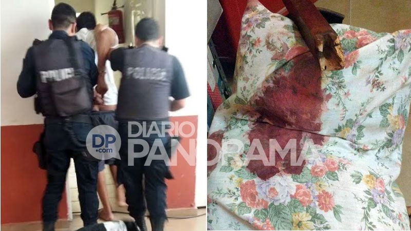 Salvaje: golpeó a su mujer en la cabeza con una silla de algarrobo - Diario Panorama de Santiago del Estero