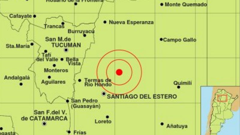 Un sismo de 3.3 grados sacudió a Santiago del Estero - Diario Panorama de Santiago del Estero