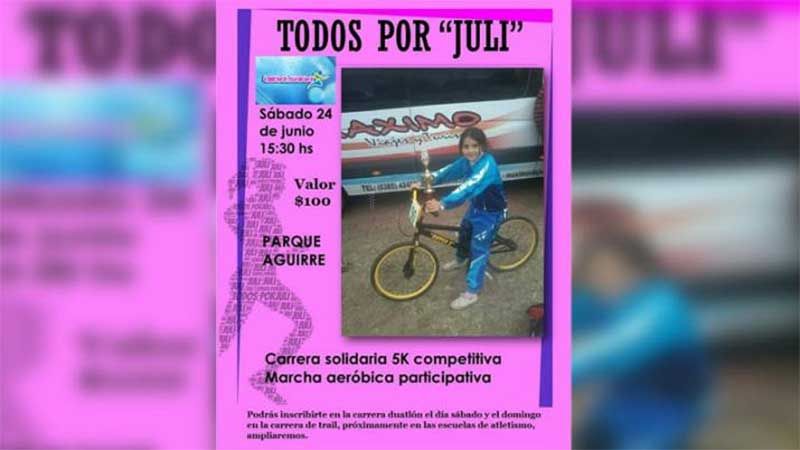 Una semana más para inscribirse a la maratón "Todos por Juli" - Diario Panorama de Santiago del Estero