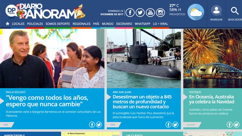 Este 25 de diciembre manténgase informado con Diario Panorama - Diario Panorama
