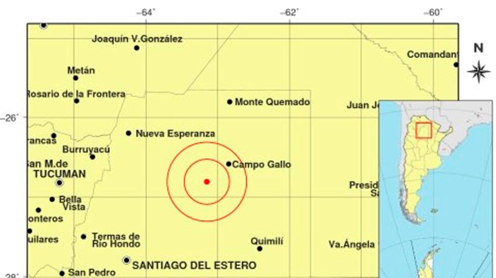 Santiago del Estero volvió a temblar: se registró un sismo de 6.2º