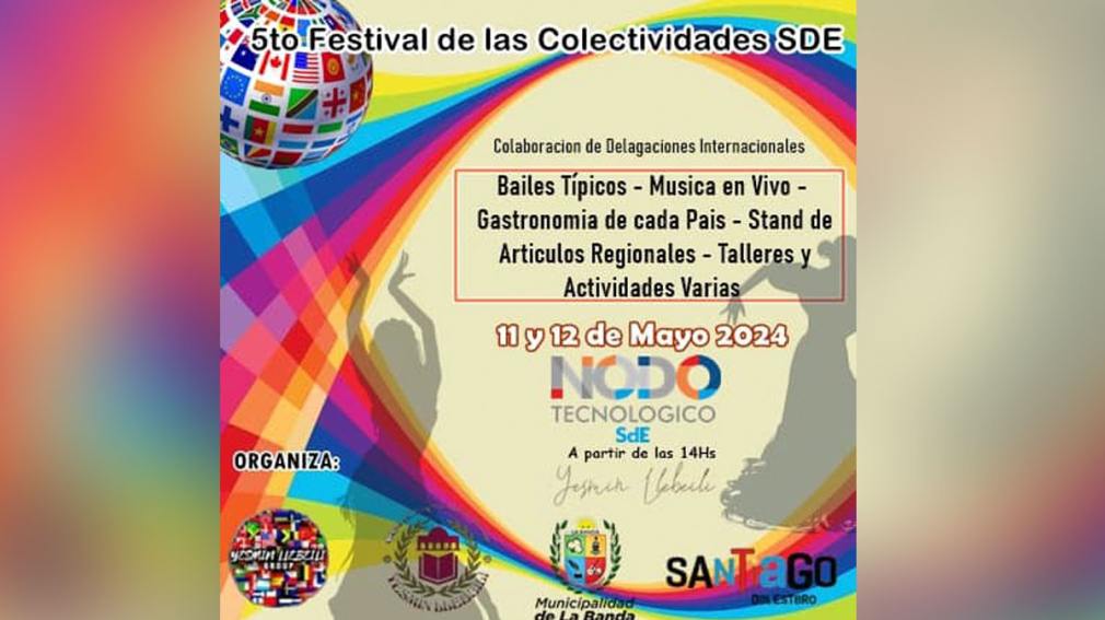 Se viene el 5º Festival de las Colectividades en el Nodo Tecnológico