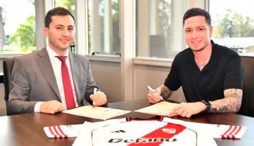 River present� oficialmente a An�bal Moreno como refuerzo