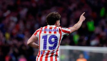 Con gol de �lvarez, el Atl�tico de Madrid igual� en la ida de las semis ante el Arsenal