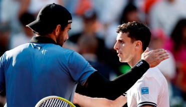 Se termin� el sue�o de Juan Manuel Cer�ndolo en Roland Garros: cay� ante Berrettini en octavos