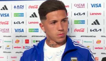 Enzo Fern�ndez, entre la emoci�n y la comparaci�n de la Selecci�n Argentina con Espa�a: Se ve en la cancha