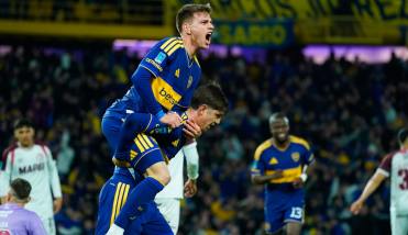 En el retorno a la Bombonera, Boca peg� en la �ltima y sac� un triunfazo ante Lan�s