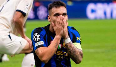  Lautaro Mart�nez marc� un doblete, pero Inter sufri� un duro golpe ante Brujas en la Champions League