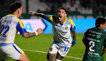 Ag�nico triunfo de Rosario Central ante Sarmiento en Jun�n para subirse a los m�s alto de la Anual