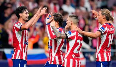 El Atlético de Madrid de los argentinos festejó ante Manchester United