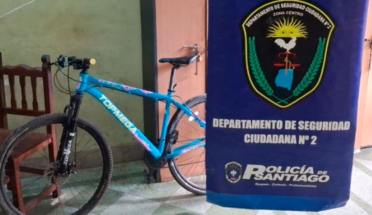 La Policía recuperó una bicicleta robada del interior de un edificio en barrio Centro