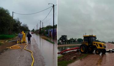 Gran operativo de emergencia en Bandera tras el histórico registro de lluvia