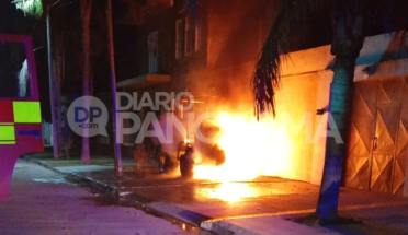 Una explosión alertó a los vecinos y un tractor terminó envuelto en llamas en Quimilí