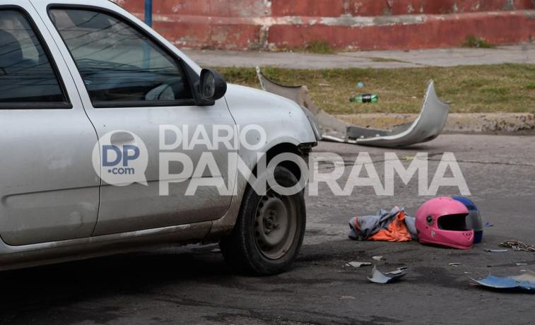 Moreno y Formosa: motociclista resultó con heridas por un choque con un auto