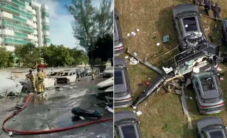 Terrible tragedia aérea en Brasil: dos helicópteros chocaron y murieron seis personas