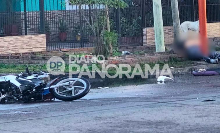 Violento derrape: una motociclista sufrió graves lesiones y fue hospitalizada