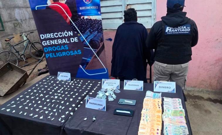 Tiene 60 años y fue detenida con casi 200 dosis de cocaína listas para la venta en La Banda