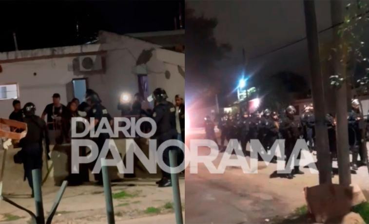 Disturbios entre policías y vecinos alteraron la calma del barrio Borges