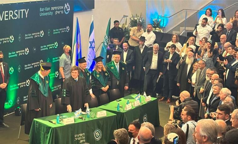 Javier Milei, en Israel: 