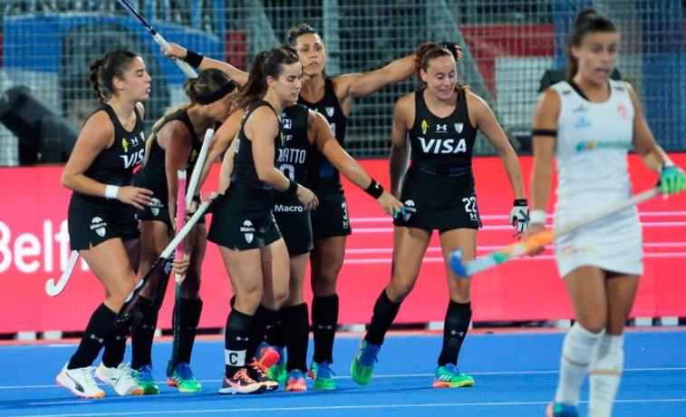 La Leonas festejaron ante España y sacaron boleto a la semifinales del Mundial de hockey
