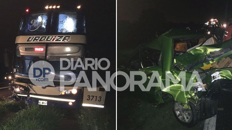 Un colectivo y tres autos protagonizaron un choque en cadena en Ruta 9 ...