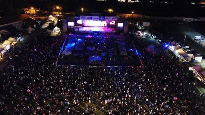 Desde el cielo así luce el estadio Ciudad de La Banda en la noche del