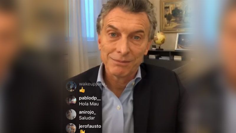 Mauricio Macri hizo un vivo en Instagram y respondió todo ...