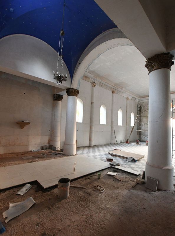 El gobierno provincial aportó los fondos para las obras que se llevan adelante en la capilla de Lourdes en Santa María