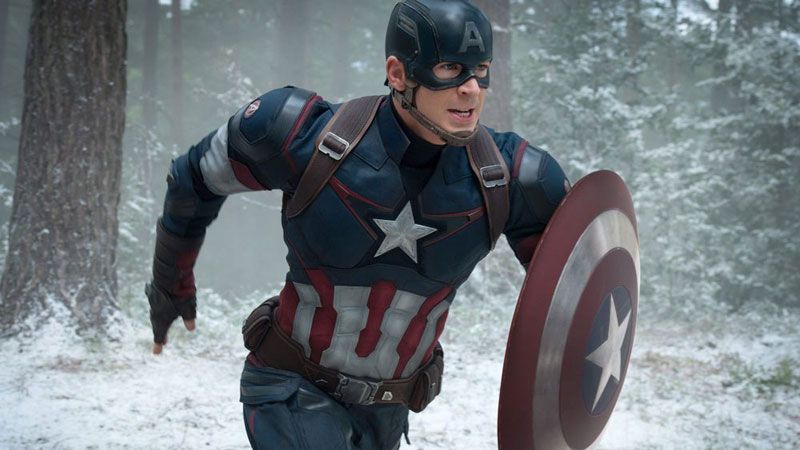 Chris Evans se puso en la piel del Capitán America. 