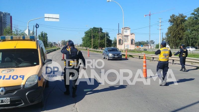 Intensos operativos en la Autopista