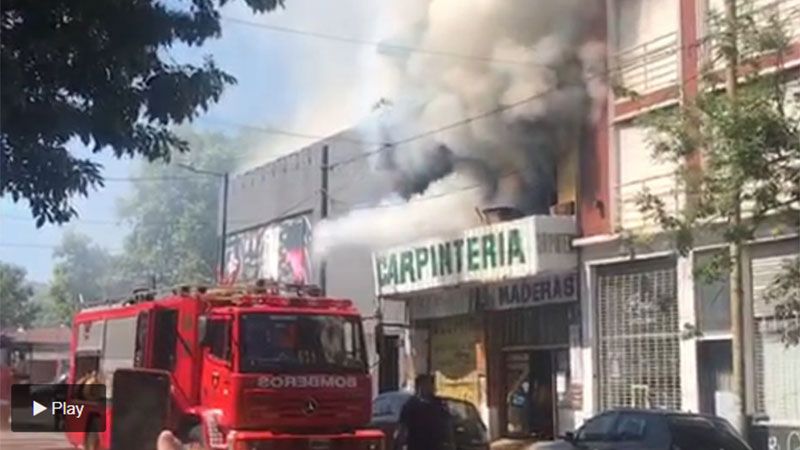 El incendio alteró la calma en el barrio de Palermo