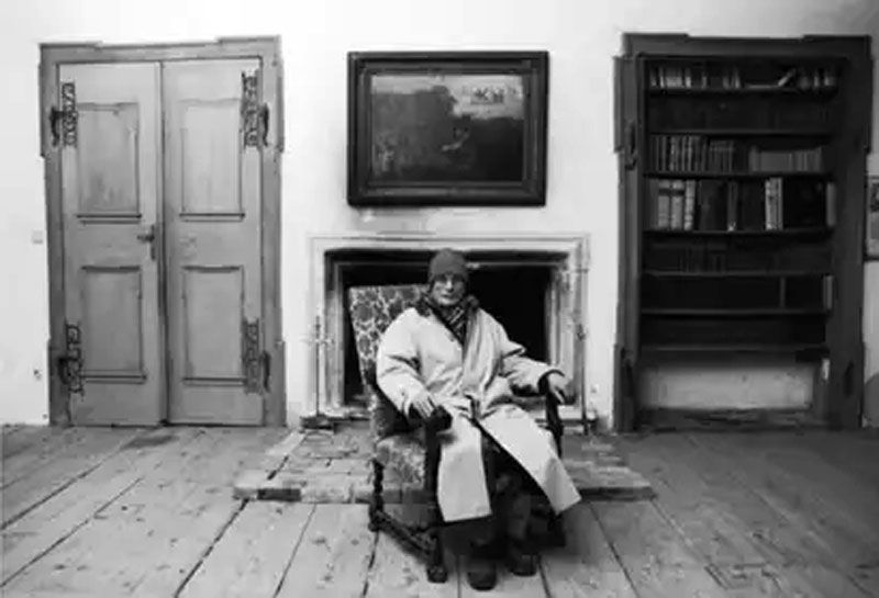 Horst Wachter en su castillo, donde dialogó con Phillippe Sands. 