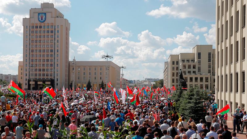 Las protestas se suceden a diario en Bielorrusia. 