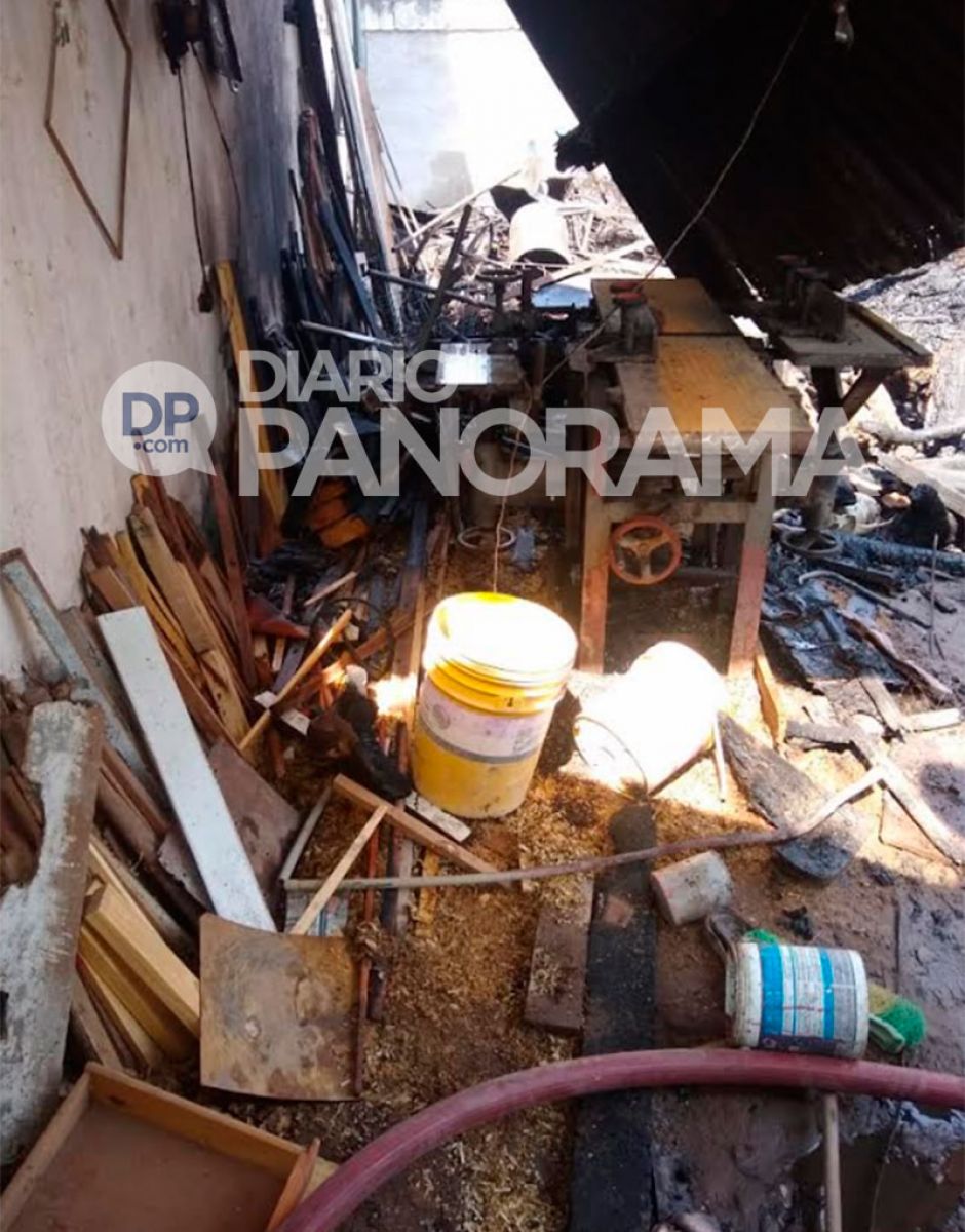 Incendio carpintería 