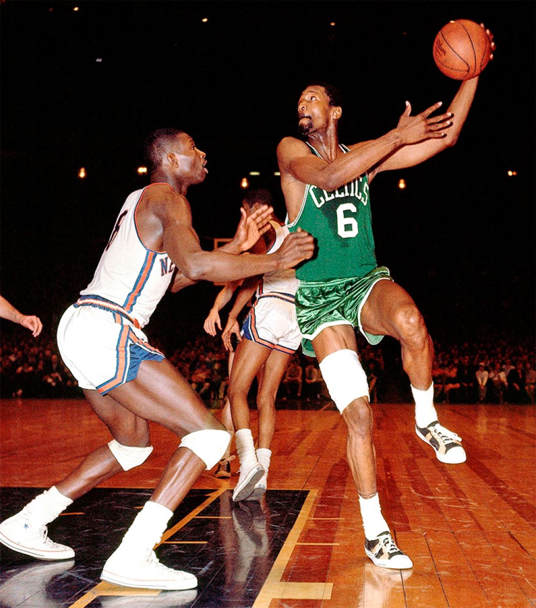 Bill Russell, multicampeón en la década de los '60 con Boston Celtics. 