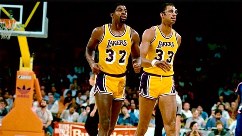 Los Lakers de Magic Johnson y Kareem Abdul-Jabbar dominaron la NBA en los '80. 