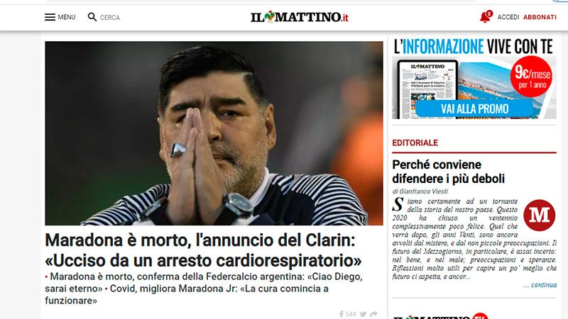 Il Mattino diario de Nápoles 