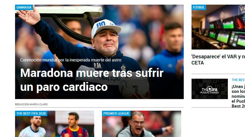 El diario deportivo español Marca 