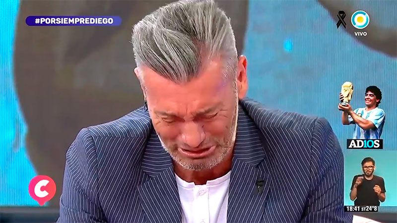 El desgarrador llanto de Sergio Goycochea por la muerte de ...