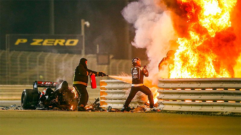 Accidente Grosjean Formula 1 