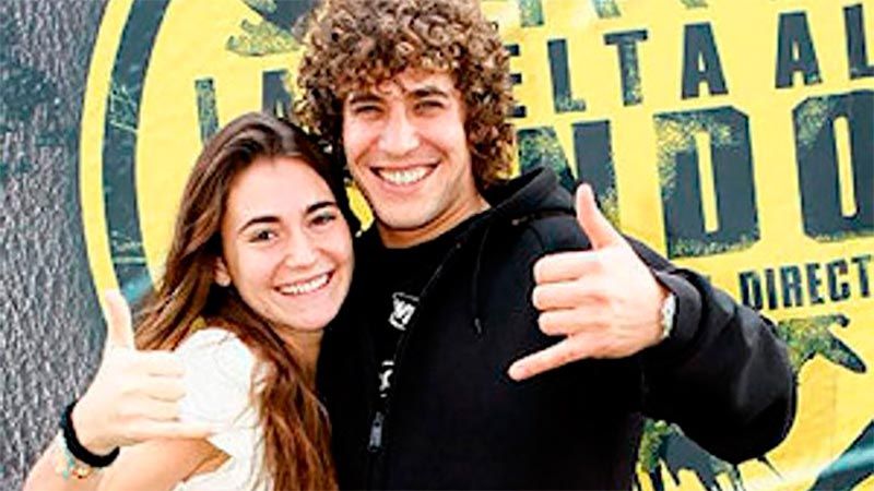 Cyril Jaquet Merino y su novia en las fotos para promocionar el reality. 