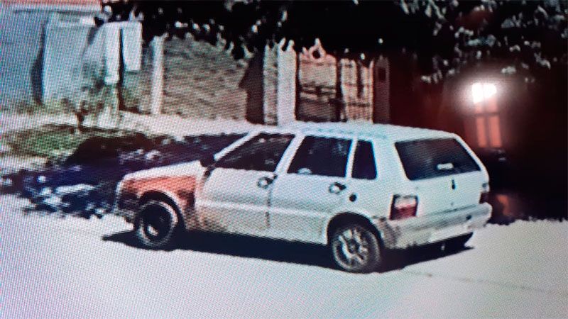 El auto que se dio a la fuga 