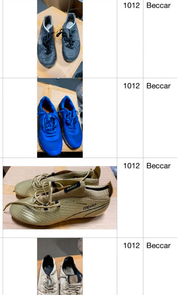 Los botines que el Diego tenía atesorados en Dubái.  