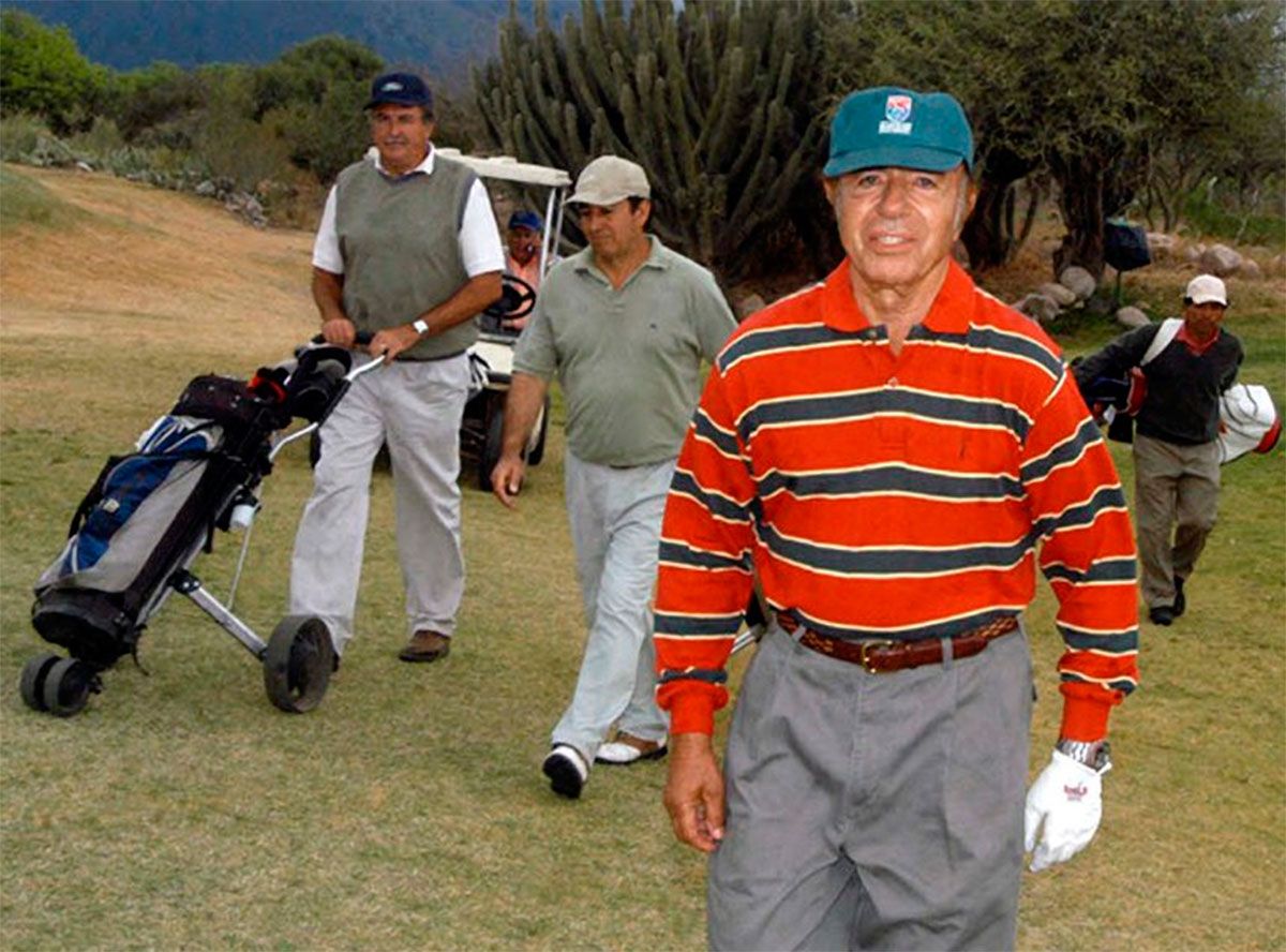 Menem y su otra pasión: el golf 