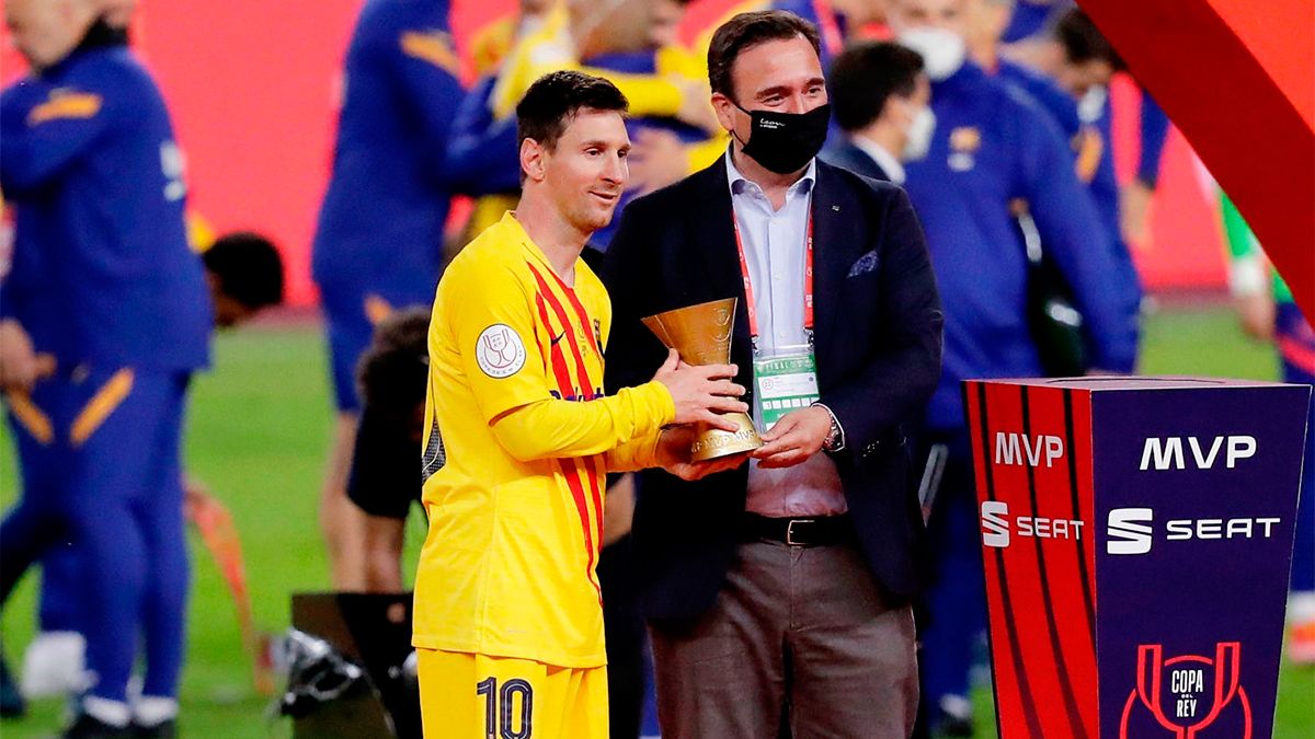 Barcelona festejó con un doblete de Messi y se consagró campeón de la ...