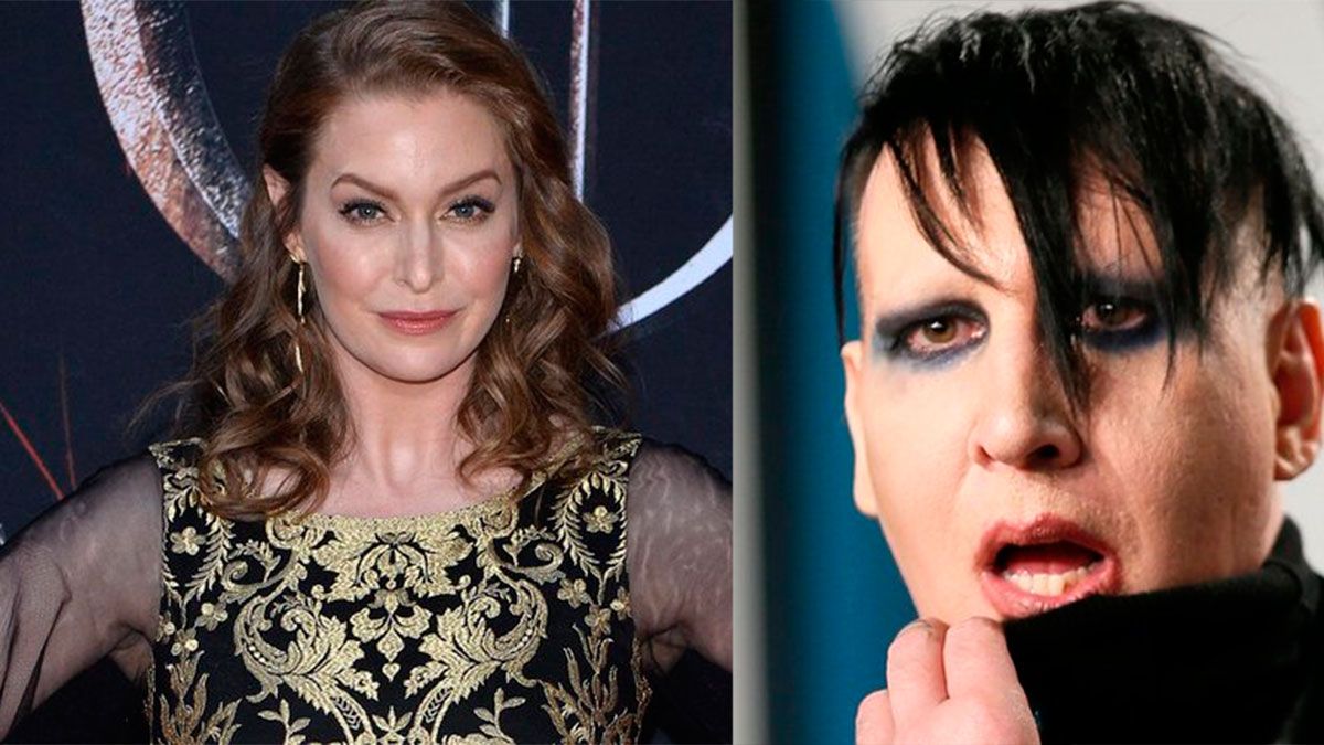 Esmé Bianco y Marilyn Manson. 