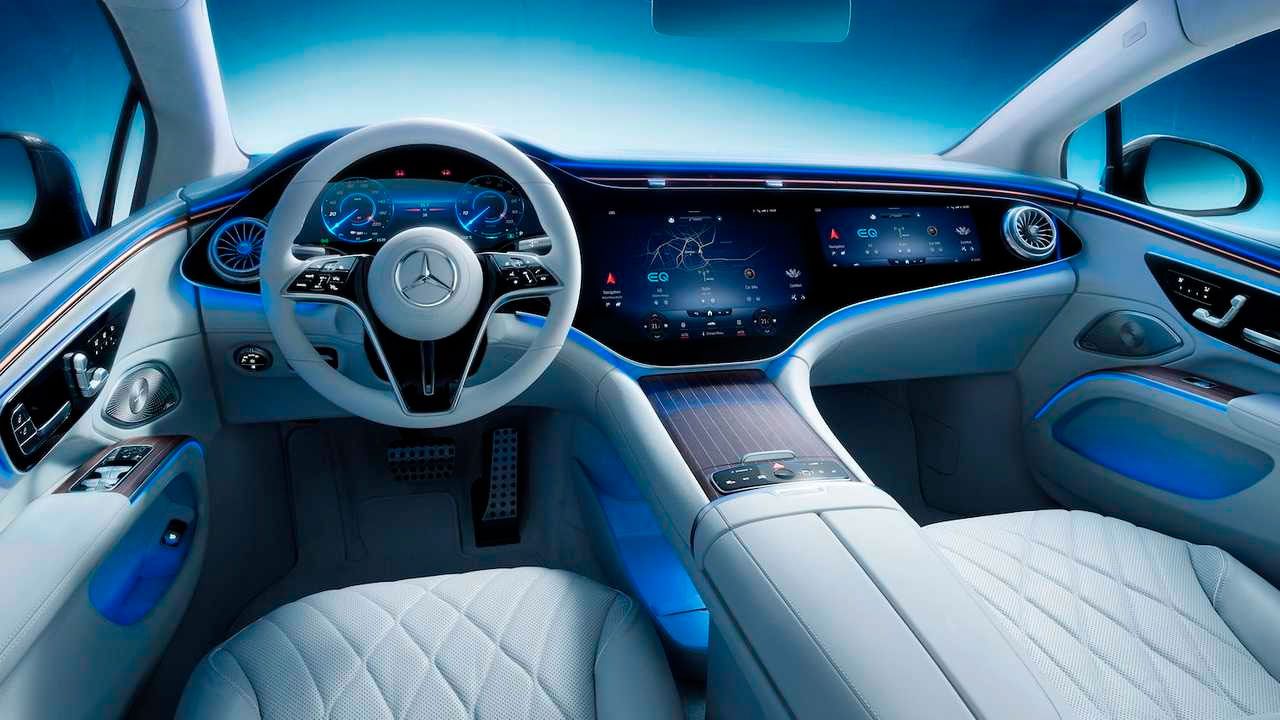 El interior futurista de este lujoso vehículo alemán.  