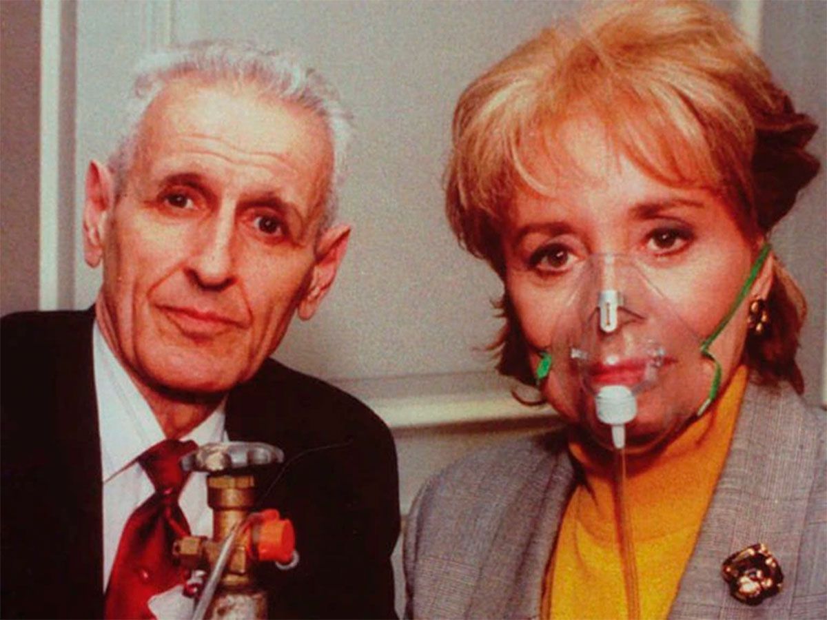 Jack y la periodista Barbara Walters 