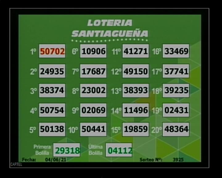 Lotería Santiagueña. 