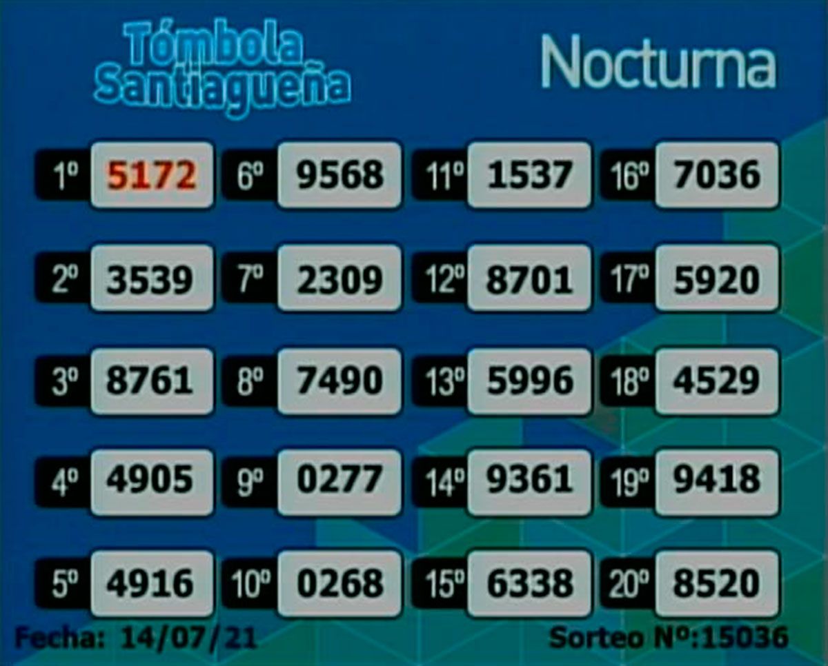 Nocturna 14 de julio 